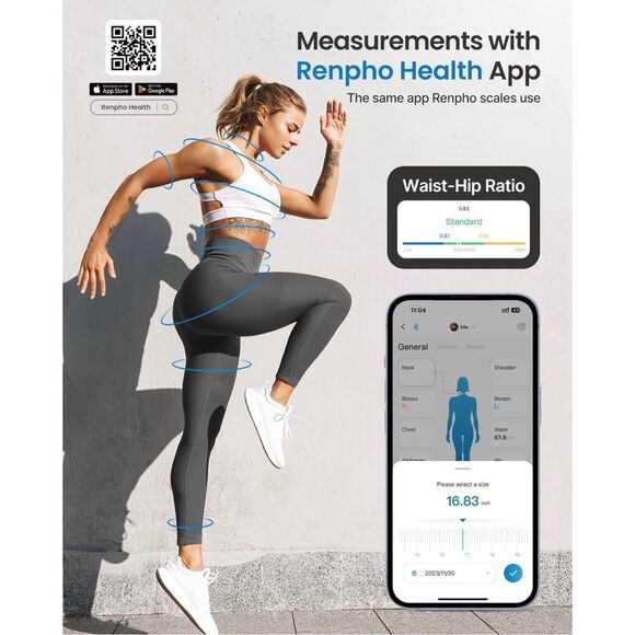 Renpho smart body tape measure Bluetooth app new in box - Picture 8 of 9